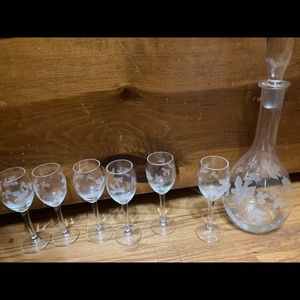 Wine craft with mini glasses